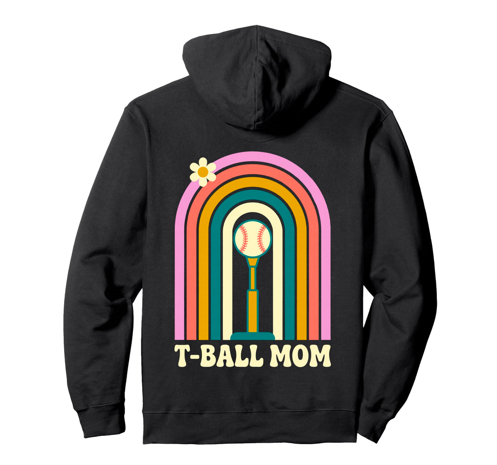 Funny T Ball Mom Softball Ball T Ball Hoodie - Minimalist Print for Adults - T-Shirt, Sweatshirt, Hoodie