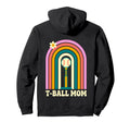 Funny T Ball Mom Softball Ball T Ball Hoodie - Minimalist Print for Adults - T-Shirt, Sweatshirt, Hoodie