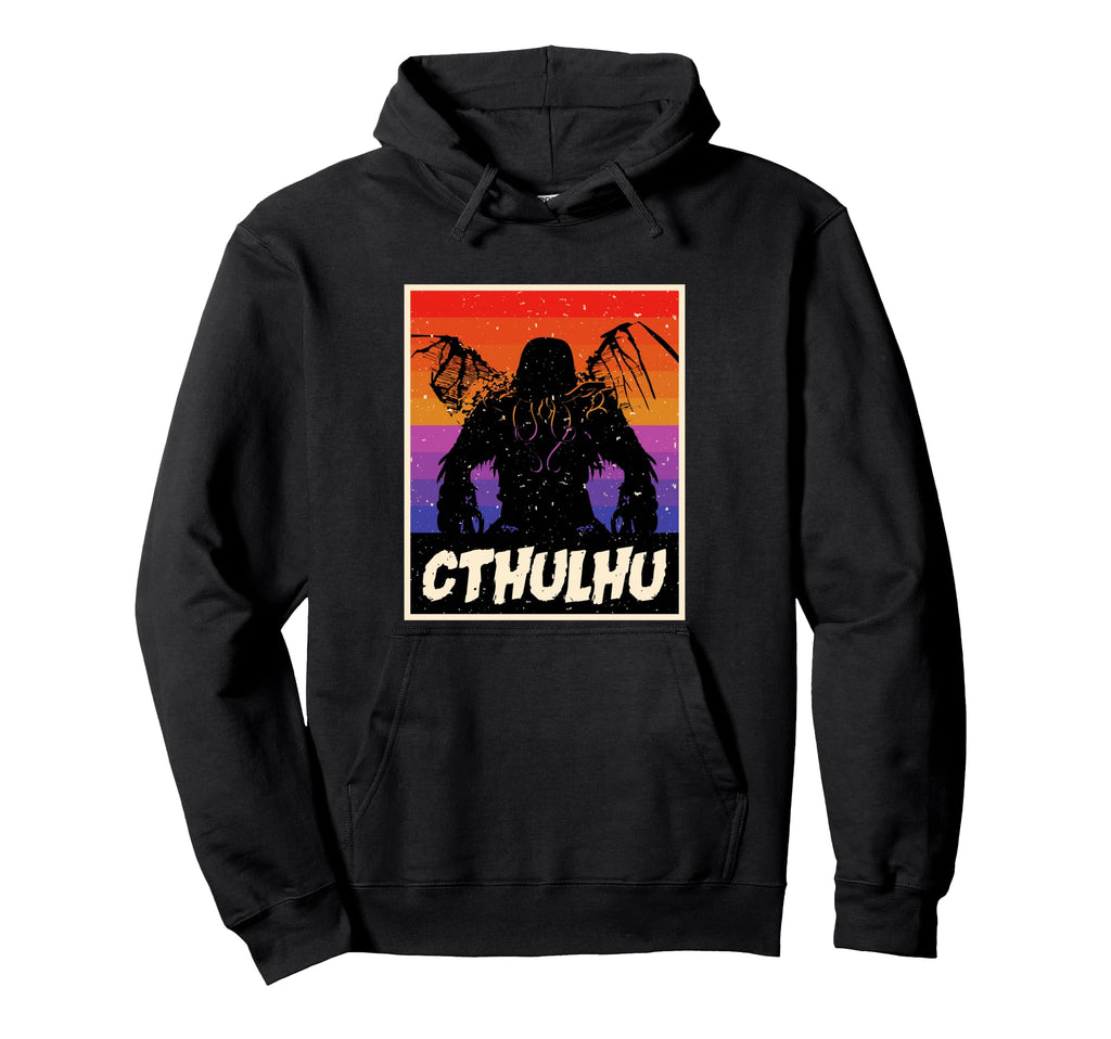 Cthulhu Vaporwave Sad Aesthetic Edgy Hoodie - Graphic Print for Adults - T-Shirt, Sweatshirt, Hoodie
