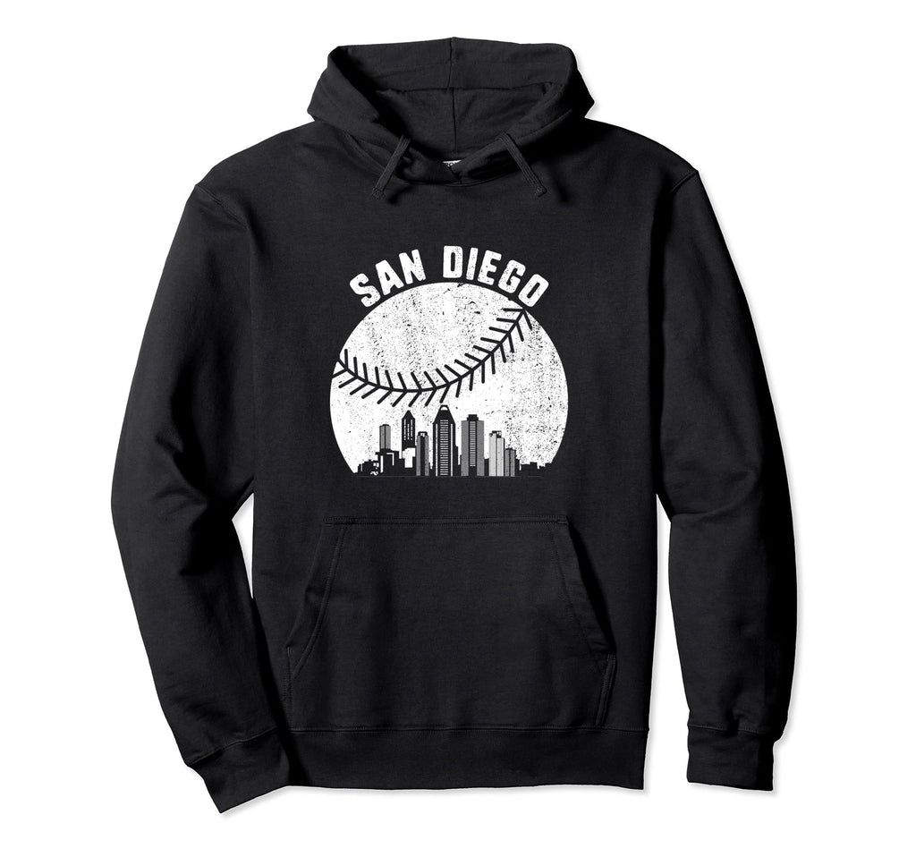 San Diego Skyline Baseball Fan San Hoodie - Fun Novelty Design Unisex - T-Shirt, Sweatshirt, Hoodie