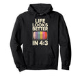 Life Looks Better 4 3 Vhs Tapes Video Hoodie - Novelty Apparel Men Women - T-Shirt, Sweatshirt, Hoodie