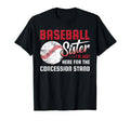 Baseball Sister Im Just Here T-Shirt - Minimalist Print for Adults - T-Shirt, Sweatshirt, Hoodie
