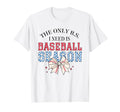 Only B S I Need Is Baseball Season Bow T-Shirt - Trendy Graphic for Adults - T-Shirt, Sweatshirt, Hoodie