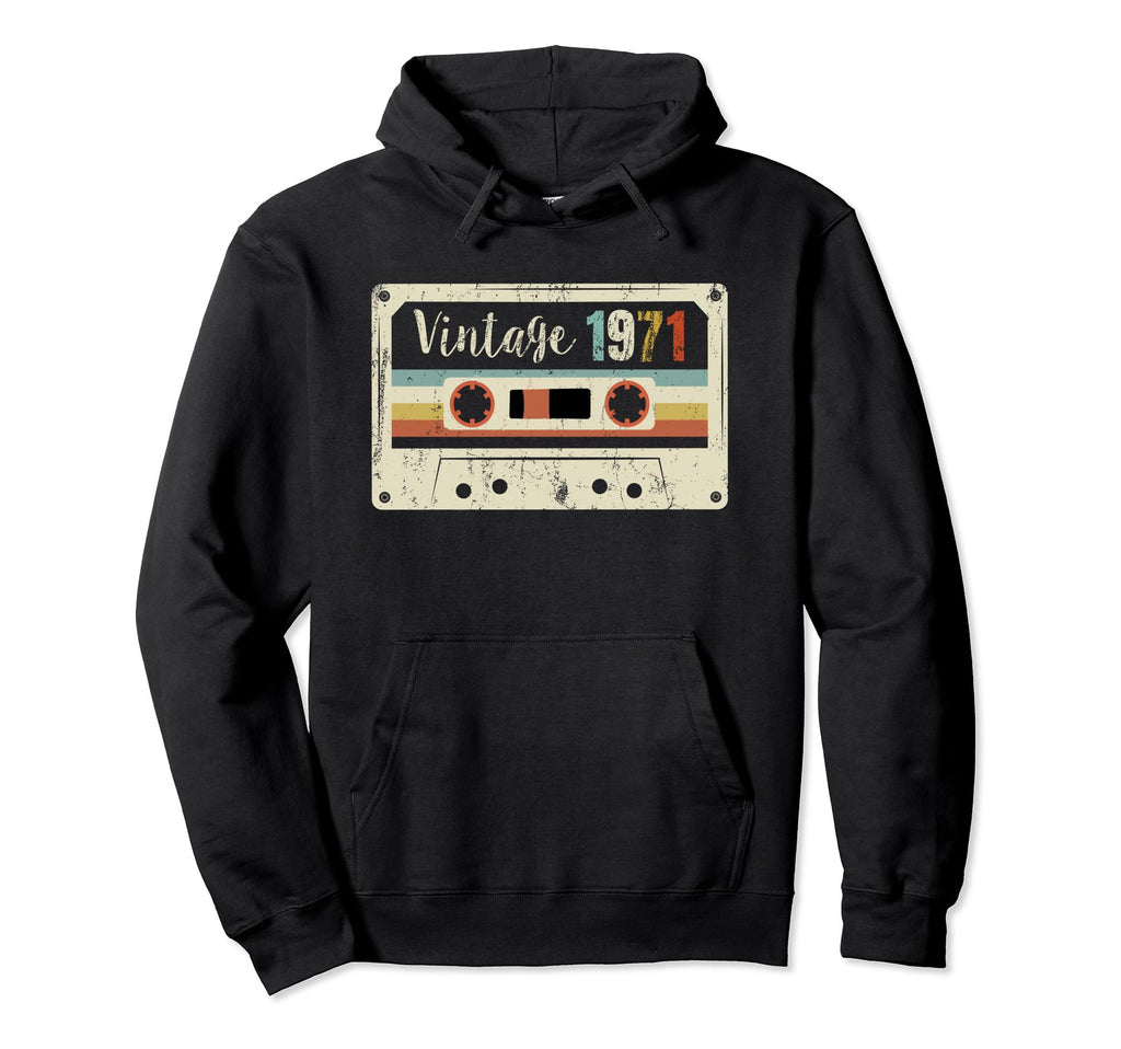 Best 1971 Birthday 1971 Cassette Tape Hoodie - Graphic Print Men Women - T-Shirt, Sweatshirt, Hoodie