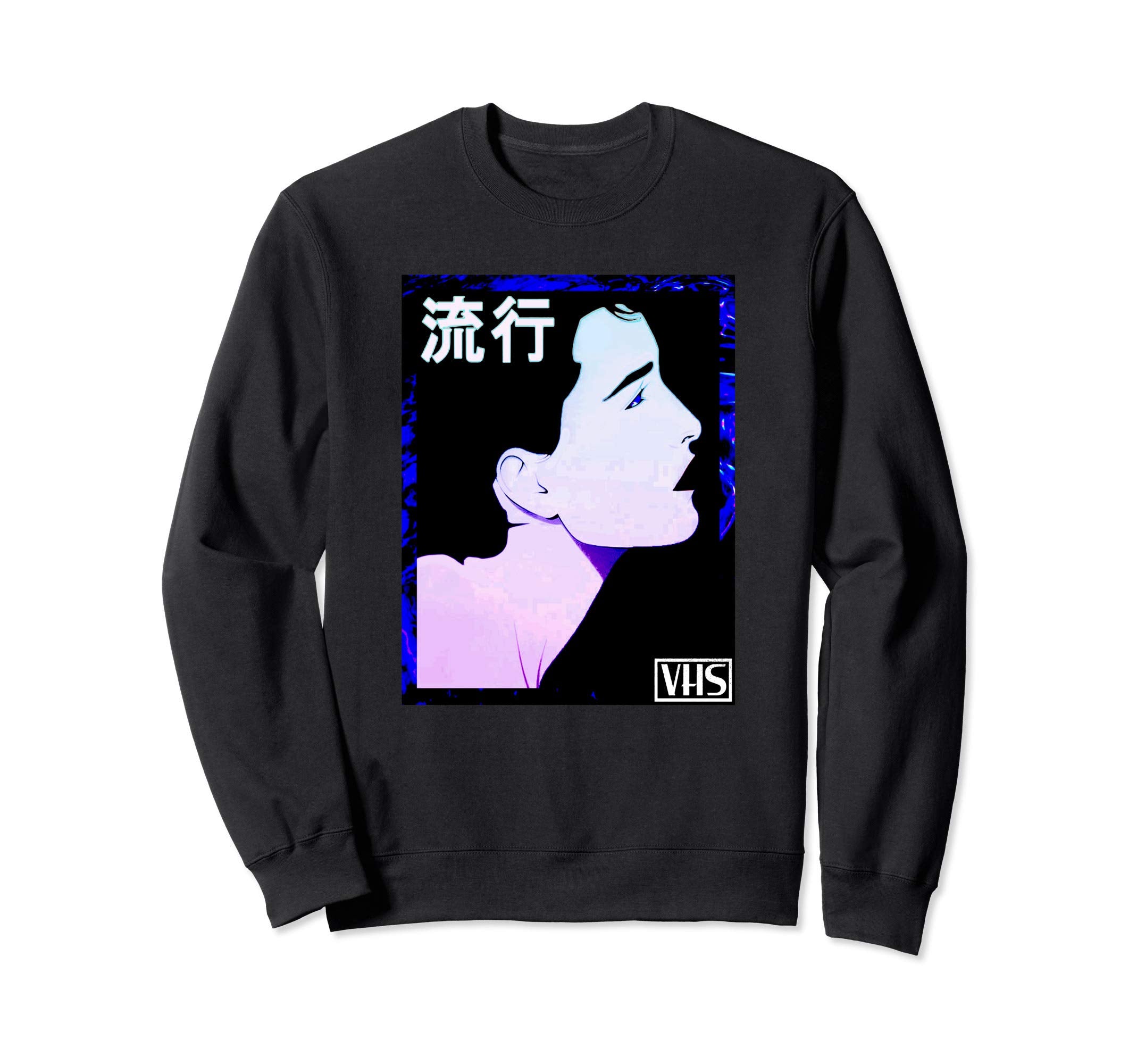 Vaporwave Seapunk Japanese Vogue Sweatshirt - Graphic Print for Adults - T-Shirt, Sweatshirt, Hoodie