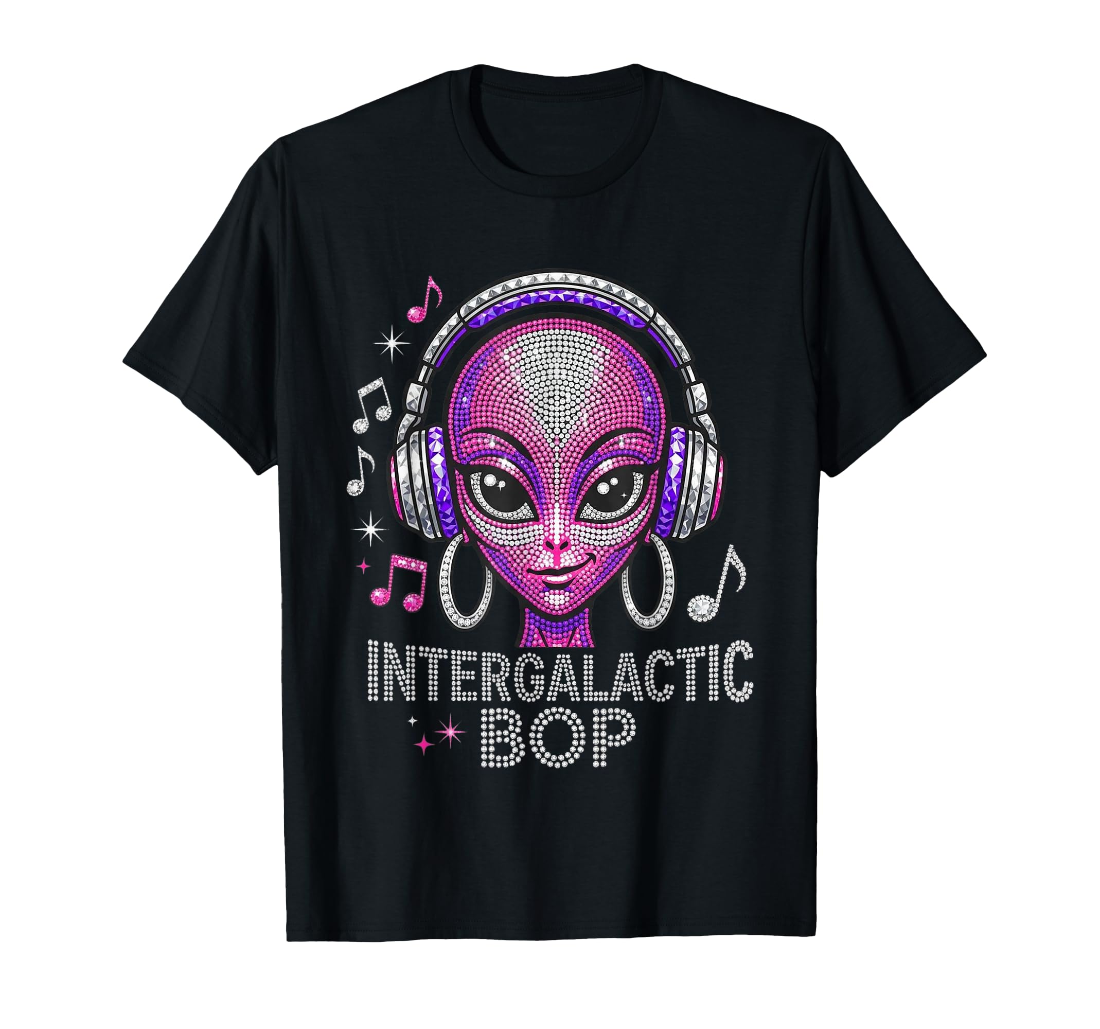 Intergalactic Bop Alien Dj Music Y2K T-Shirt - Minimalist Print Unisex - T-Shirt, Sweatshirt, Hoodie