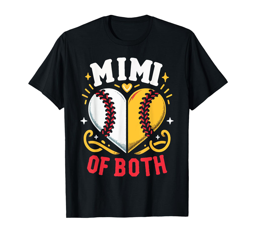 Mimi Baseball Grandma Grandmother T-Shirt - Novelty Apparel Men Women - T-Shirt, Sweatshirt, Hoodie