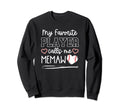 Baseball Memaw Game Day My Favorite Sweatshirt - Graphic Print Men Women - T-Shirt, Sweatshirt, Hoodie