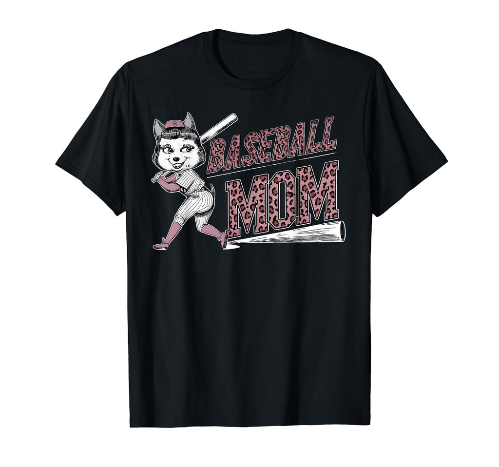 Womens Baseball Mom Dog Mothers T-Shirt - Casual Everyday Wear Men Women - T-Shirt, Sweatshirt, Hoodie