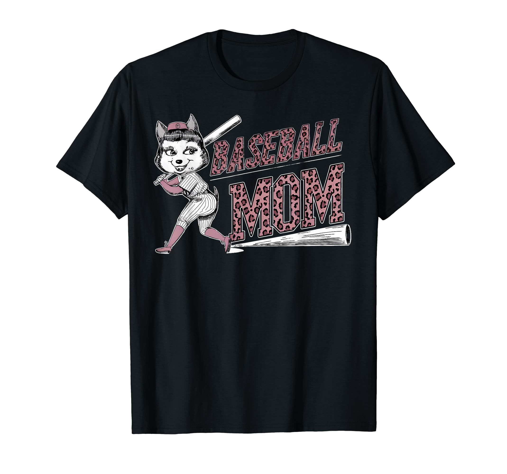 Womens Baseball Mom Dog Mothers T-Shirt - Casual Everyday Wear Men Women - T-Shirt, Sweatshirt, Hoodie