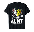 Senior Aunt Class 2026 Baseball Softball T-Shirt - Graphic Print Men Women - T-Shirt, Sweatshirt, Hoodie