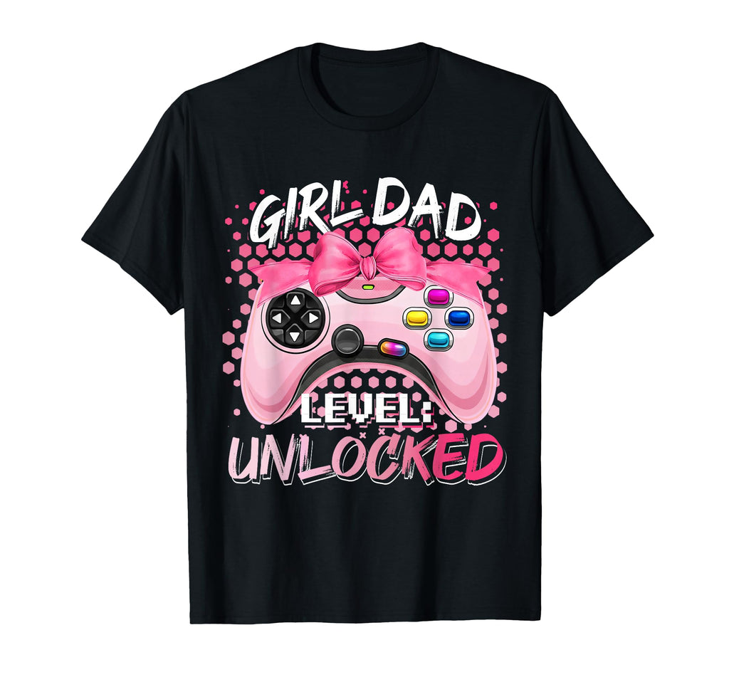Dad Level Unlocked New Dad Fathers T-Shirt - Custom Art Print for Adults - T-Shirt, Sweatshirt, Hoodie