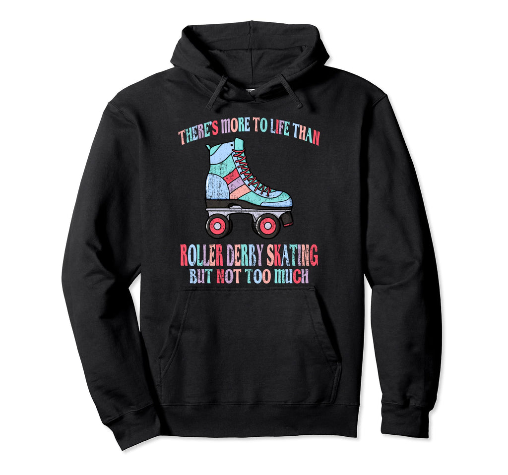 Roller Derby Skater Old School Skates Hoodie - Custom Art Print Unisex - T-Shirt, Sweatshirt, Hoodie