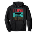 I Love 80S Cassette Oldschool Mixtape Hoodie - Unique Graphic Unisex - T-Shirt, Sweatshirt, Hoodie
