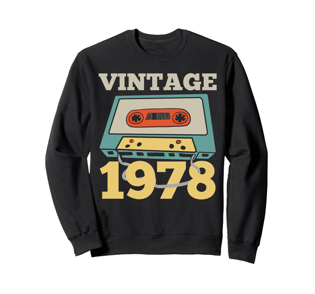 1978 Birthday Party Cassette Sweatshirt - Casual Everyday Wear Men Women - T-Shirt, Sweatshirt, Hoodie