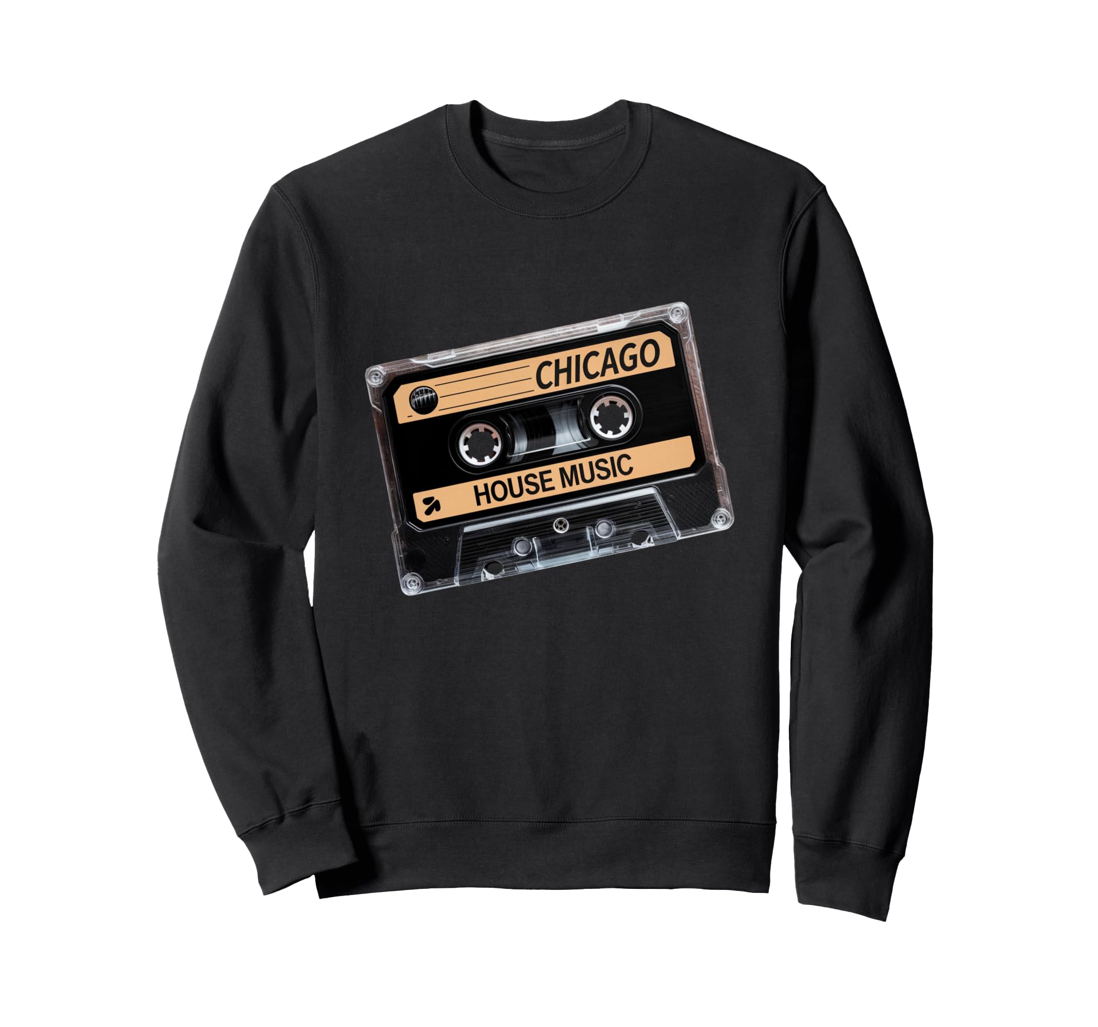 Chicago House Music Cassette Tape Sweatshirt - Graphic Print Unisex - T-Shirt, Sweatshirt, Hoodie