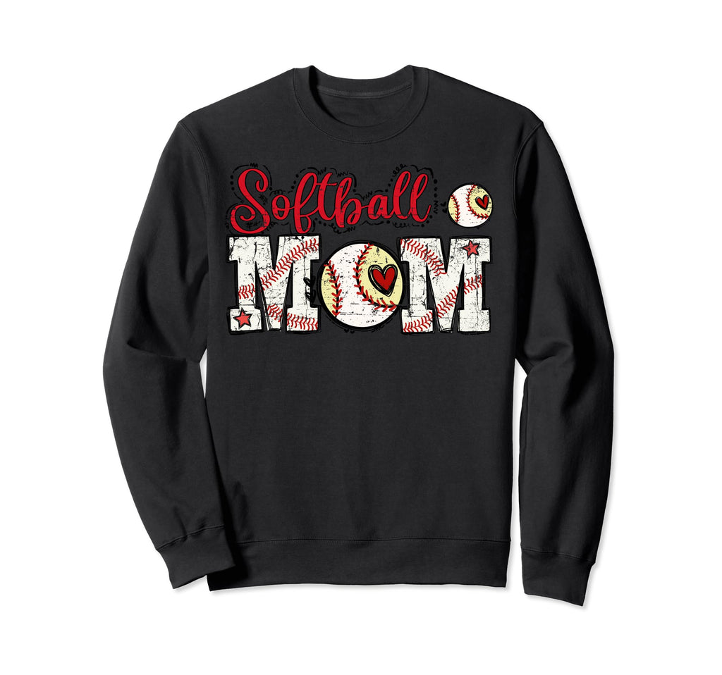 Softball Mom Mothers Day Mom Mother Sweatshirt - Custom Art Print Unisex - T-Shirt, Sweatshirt, Hoodie