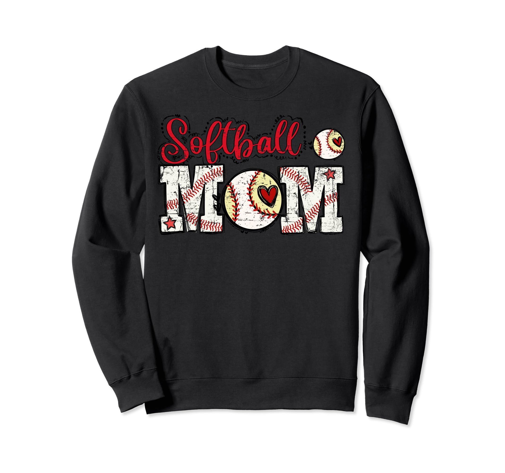 Softball Mom Mothers Day Mom Mother Sweatshirt - Custom Art Print Unisex - T-Shirt, Sweatshirt, Hoodie