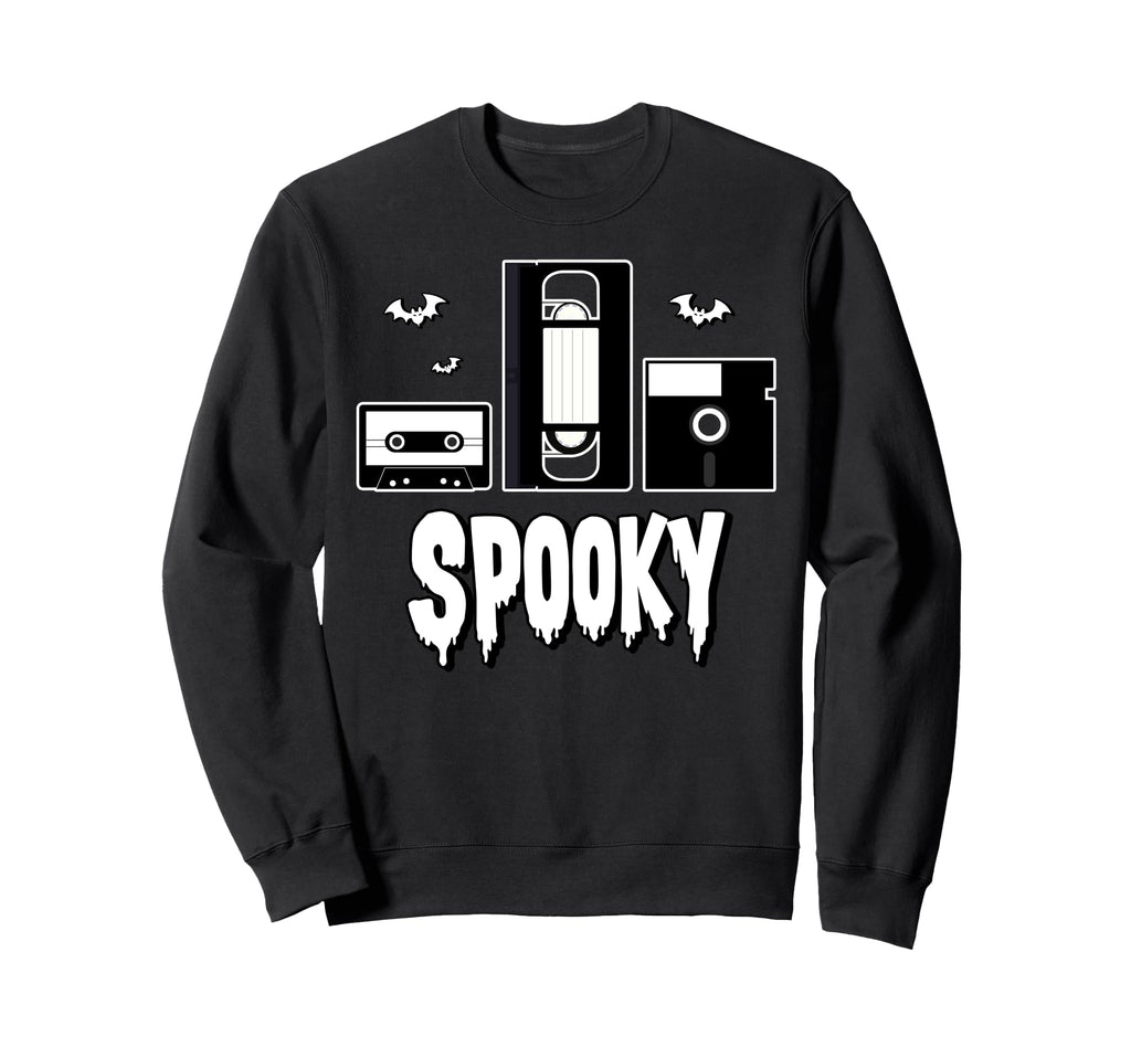 Spooky Media Floppy Disk Sweatshirt - Casual Everyday Wear for Adults - T-Shirt, Sweatshirt, Hoodie