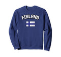 Finland Flag Distressed Finnish Sweatshirt - Novelty Apparel Men Women - T-Shirt, Sweatshirt, Hoodie