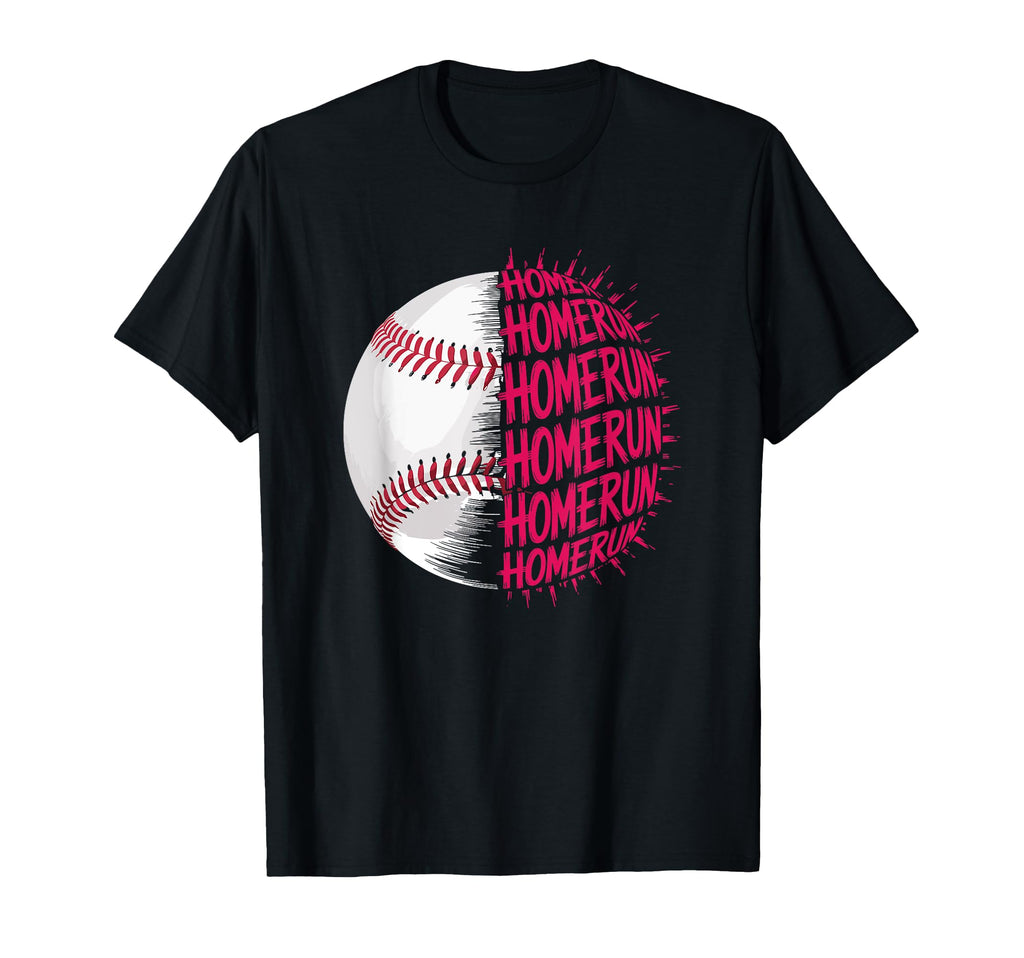 Homerun Baseball Player Team And T-Shirt - Custom Art Print Unisex - T-Shirt, Sweatshirt, Hoodie