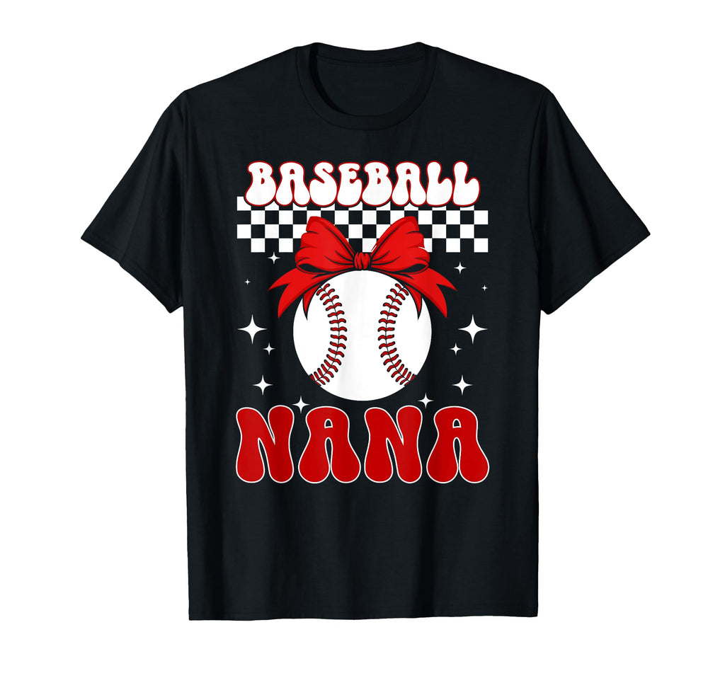 Baseball Nana Coquette Nana Baseball T-Shirt - Minimalist Print for Adults - T-Shirt, Sweatshirt, Hoodie