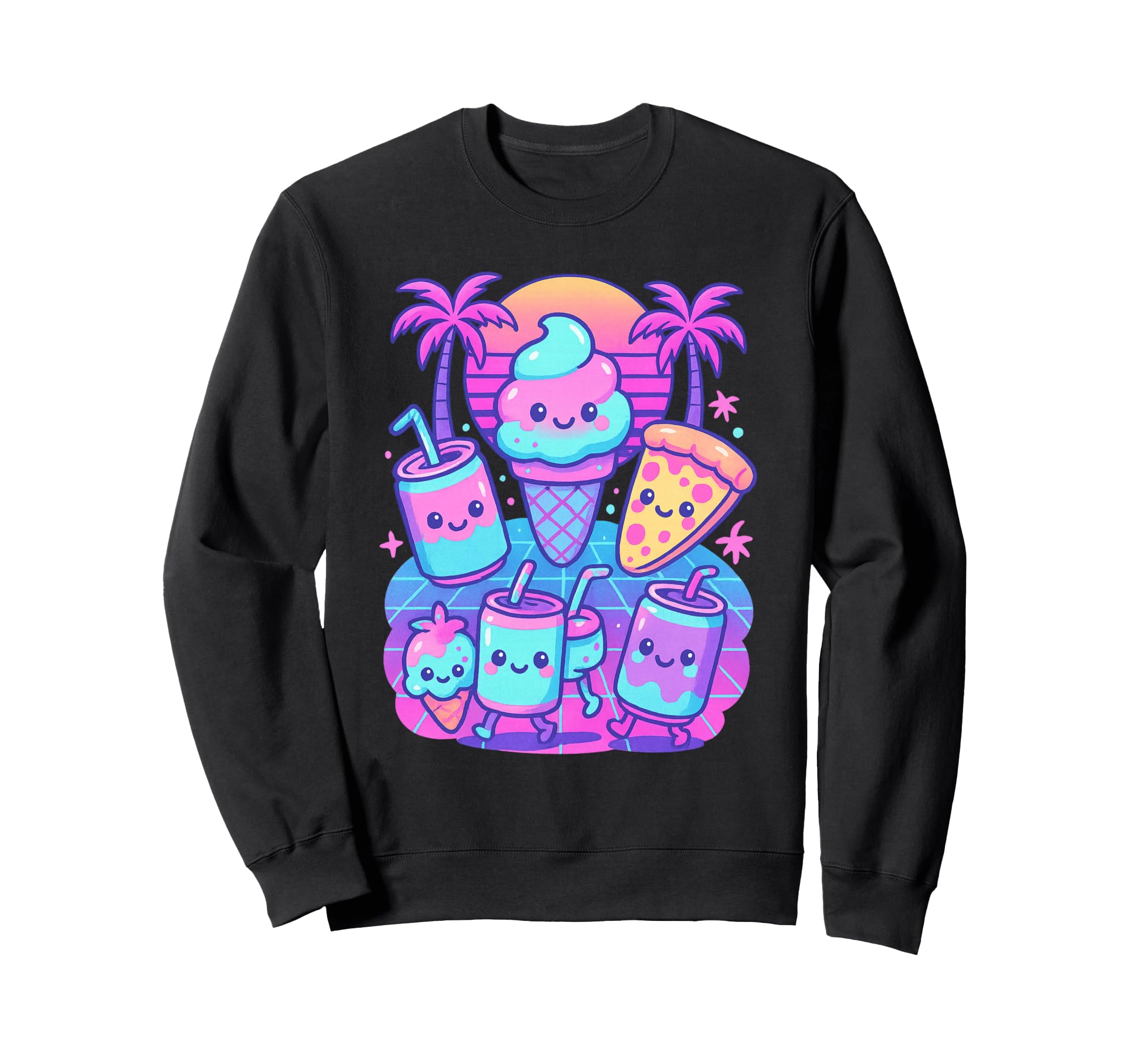 80S Synthwave Sweatshirt - Custom Art Print Unisex - T-Shirt, Sweatshirt, Hoodie