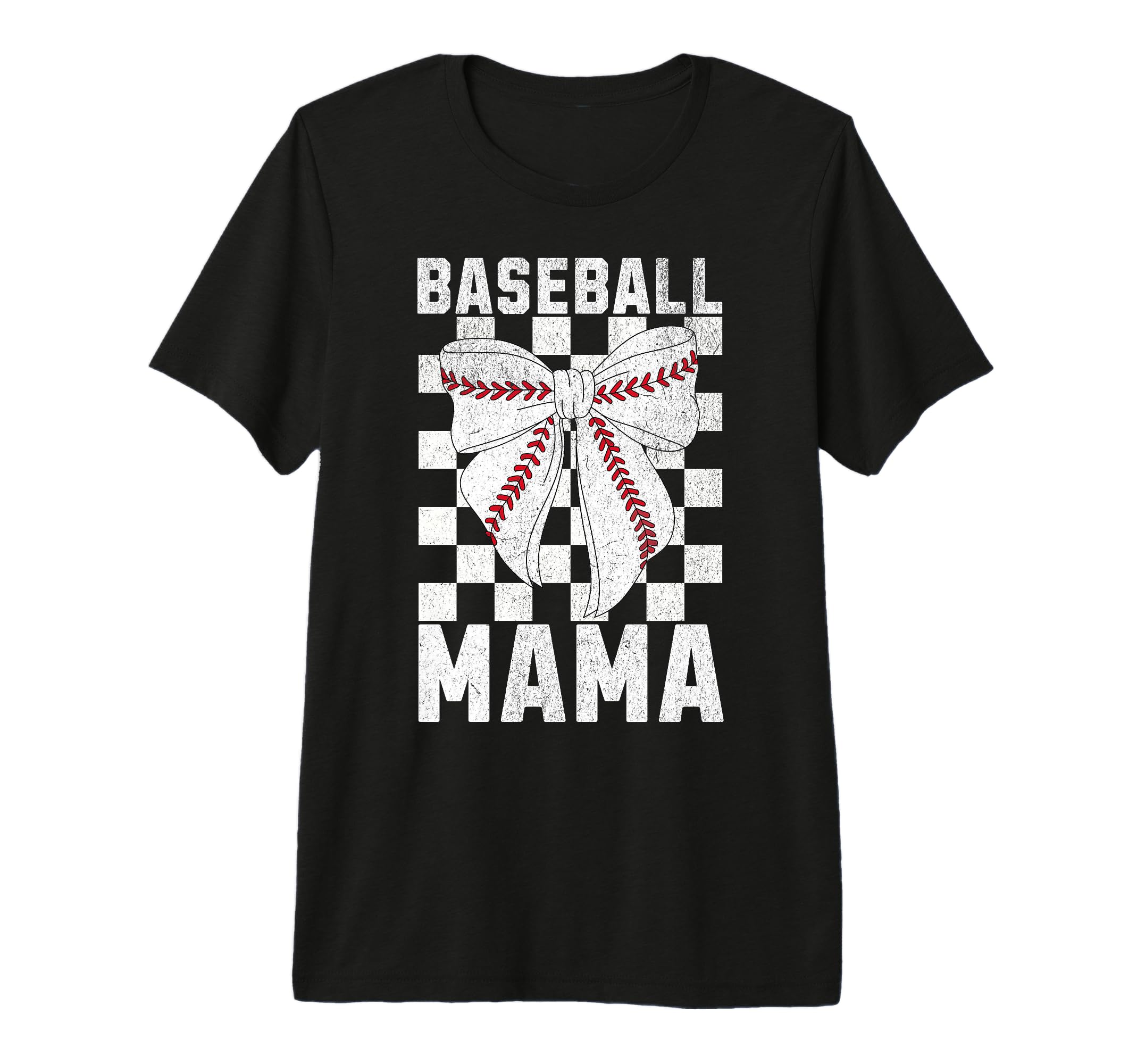 Baseball Mama Mom Coquette Bow T-Shirt - Casual Everyday Wear Unisex - T-Shirt, Sweatshirt, Hoodie