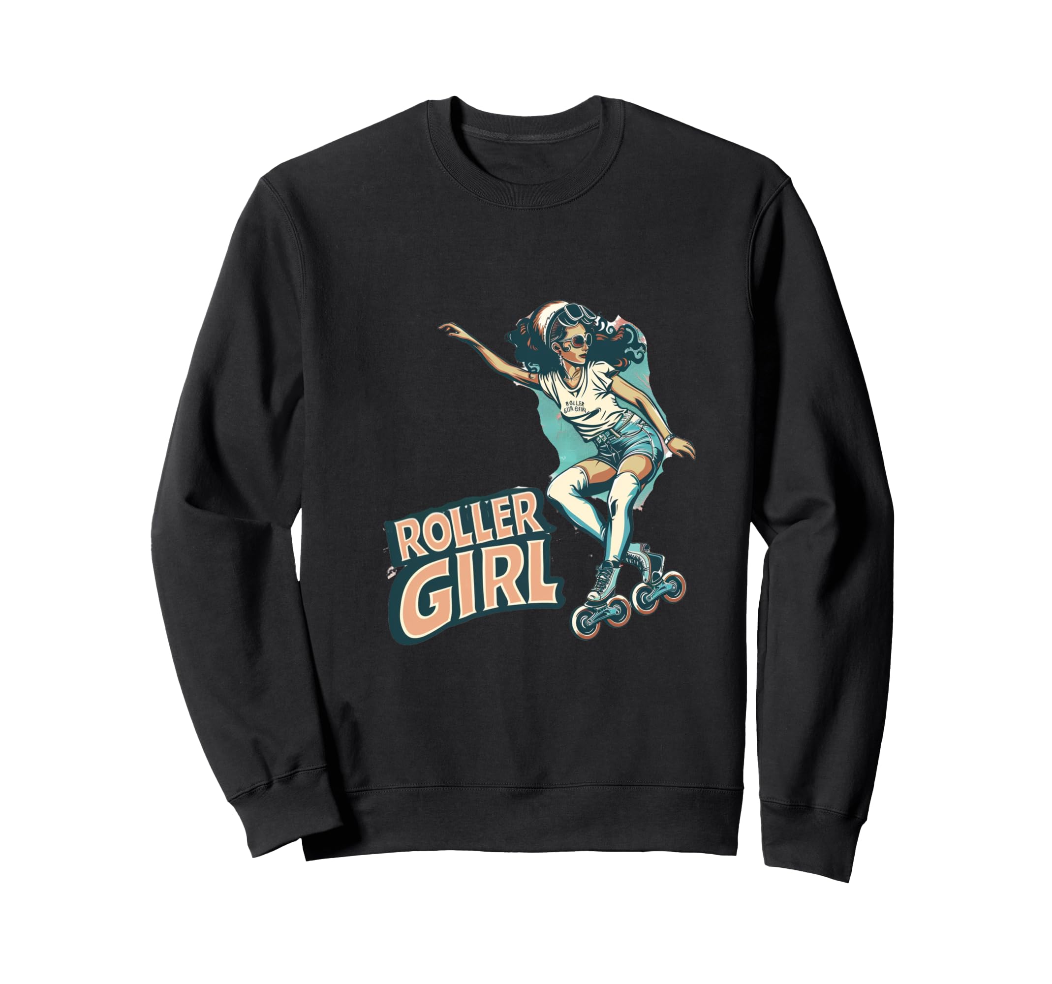 Funny Roller Skating Skate Sweatshirt - Custom Art Print for Adults - T-Shirt, Sweatshirt, Hoodie