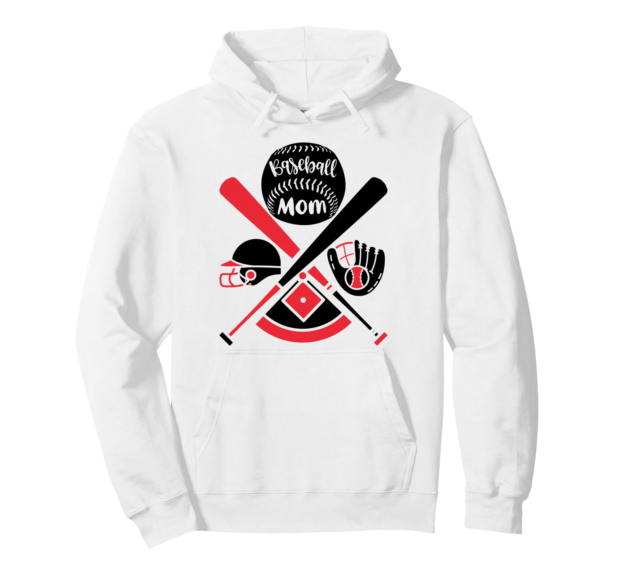 Baseball Mom Sports Mother Mom Sport Game Hoodie - Minimalist Print Unisex - T-Shirt, Sweatshirt, Hoodie