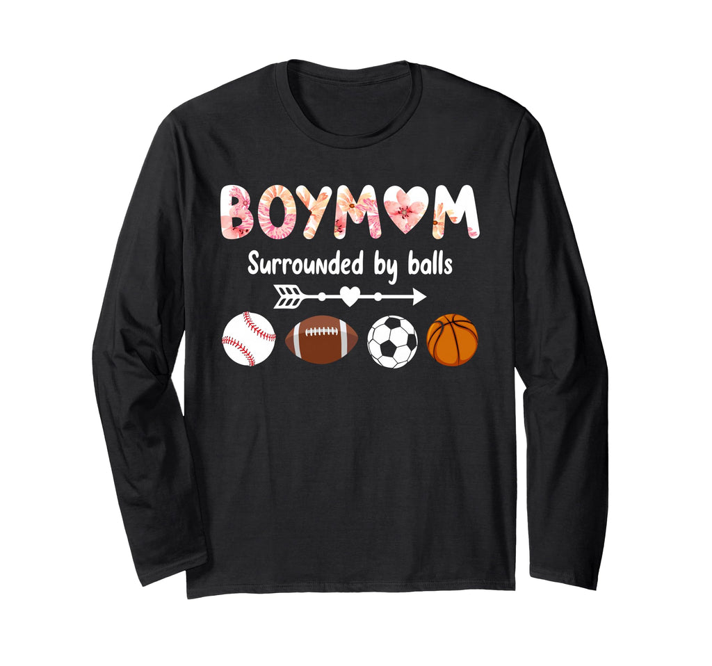 Mom Surrounded Balls Baseball Sweatshirt - Trendy Graphic for Adults - T-Shirt, Sweatshirt, Hoodie