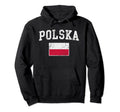 Polska Flag Poland Polish Family Fade Hoodie - Minimalist Print for Adults - T-Shirt, Sweatshirt, Hoodie