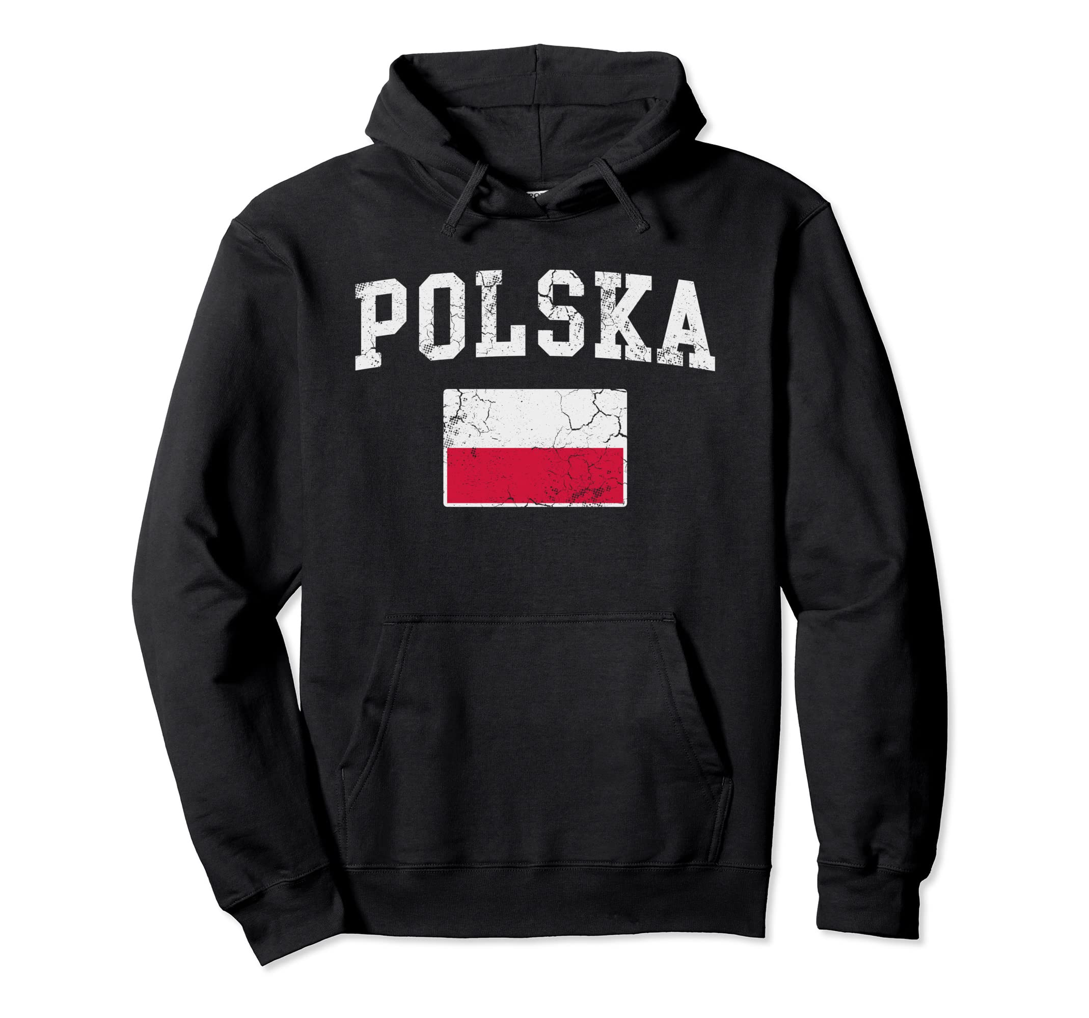 Polska Flag Poland Polish Family Fade Hoodie - Minimalist Print for Adults - T-Shirt, Sweatshirt, Hoodie
