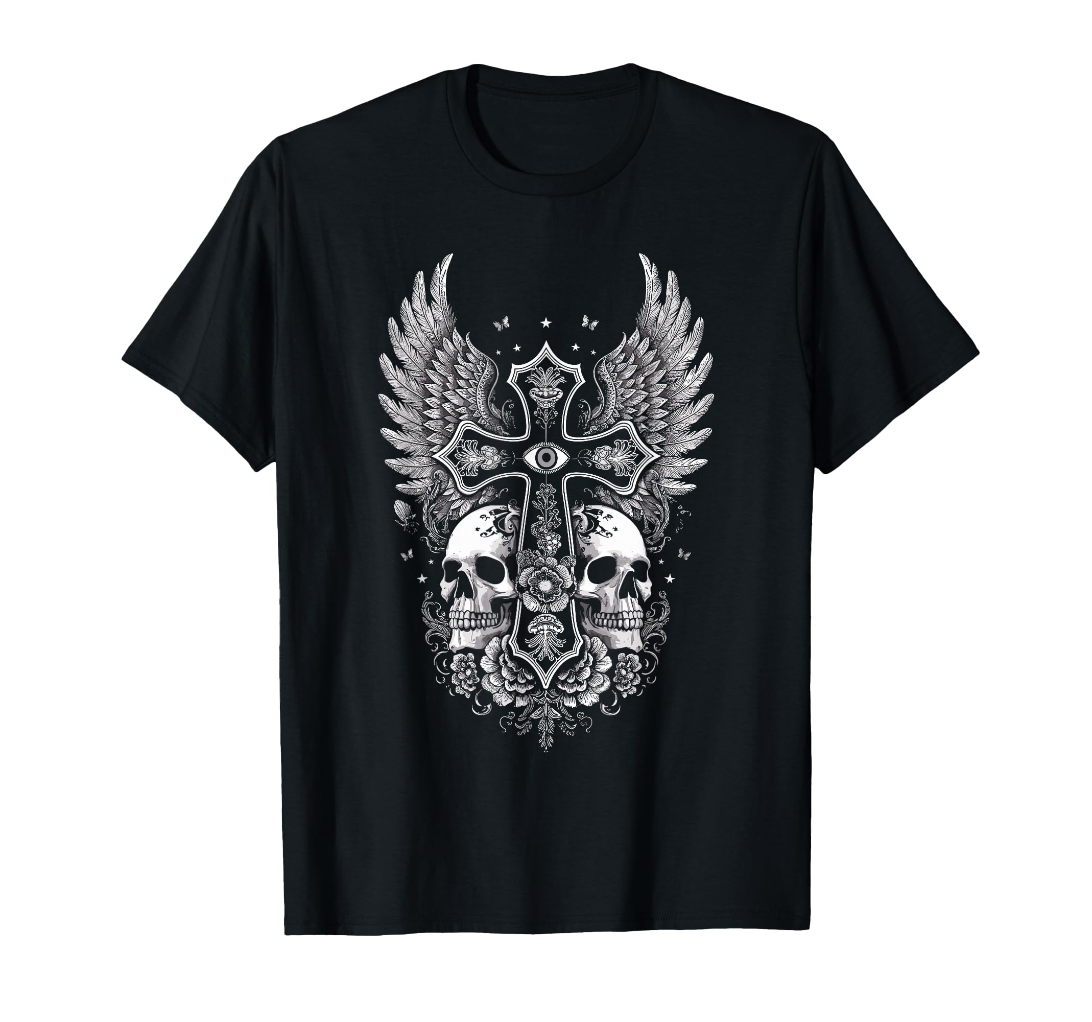 Emo Y2K Grunge Aesthetic Alt Goth Skull T-Shirt - Trendy Graphic Men Women - T-Shirt, Sweatshirt, Hoodie