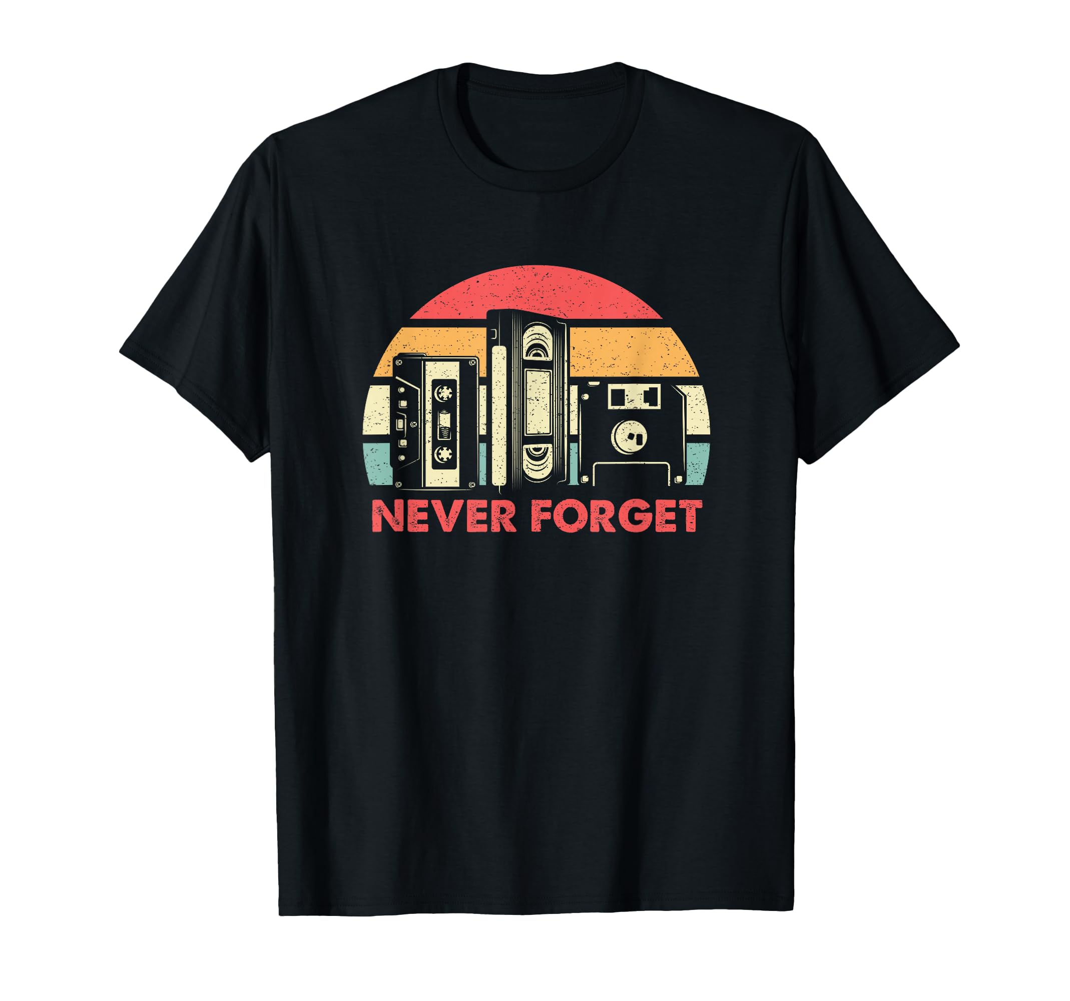 Never Forget Cassette Tape Vhs T-Shirt - Unique Graphic for Adults - T-Shirt, Sweatshirt, Hoodie
