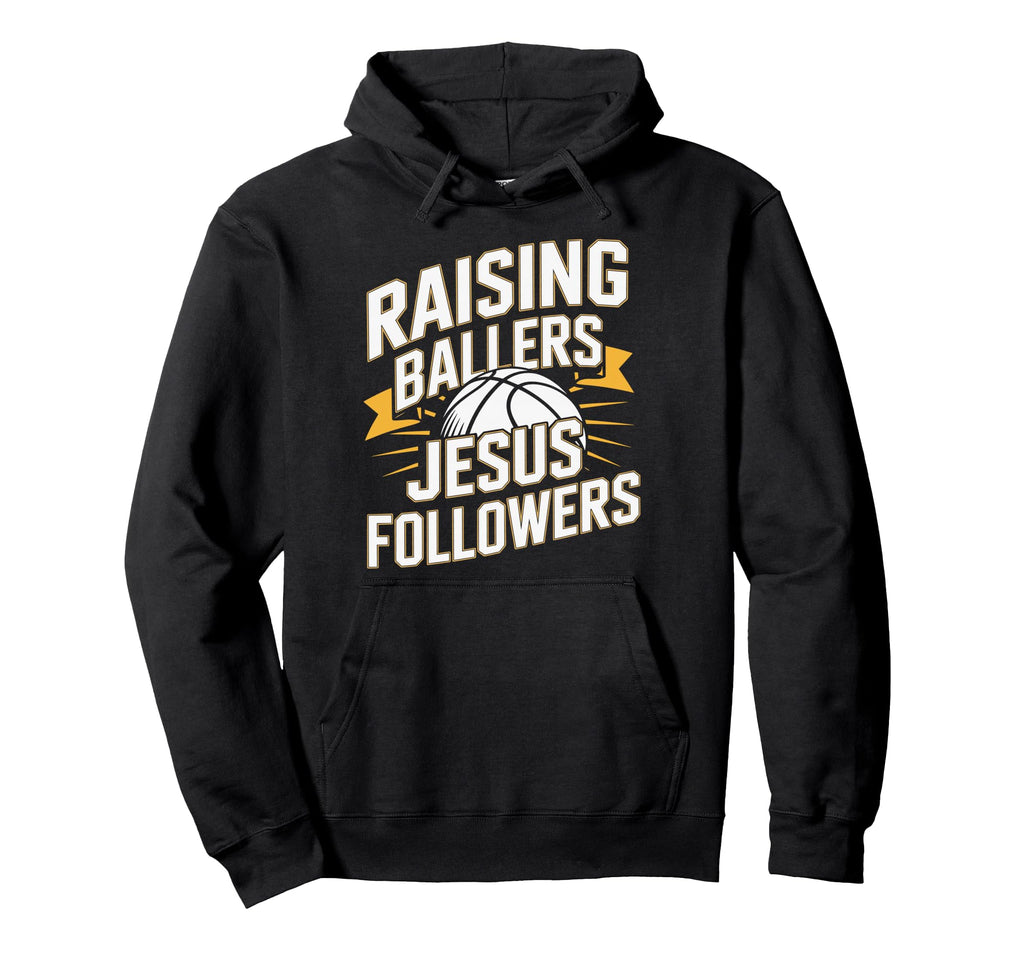 Basketball Dad And Mom Raising Hoodie - Aesthetic Graphic for Adults - T-Shirt, Sweatshirt, Hoodie