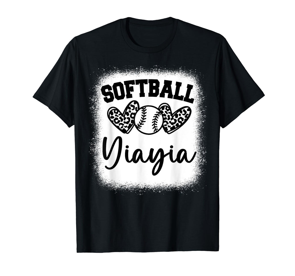 Personalized Baseball Heart Yiayia T-Shirt - Aesthetic Graphic Men Women - T-Shirt, Sweatshirt, Hoodie