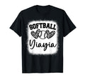 Personalized Baseball Heart Yiayia T-Shirt - Aesthetic Graphic Men Women - T-Shirt, Sweatshirt, Hoodie
