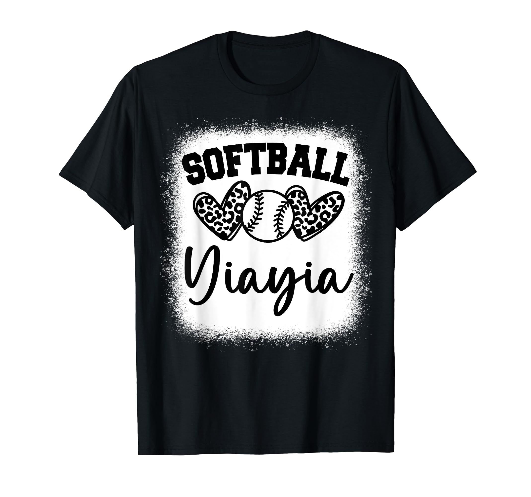 Personalized Baseball Heart Yiayia T-Shirt - Aesthetic Graphic Men Women - T-Shirt, Sweatshirt, Hoodie