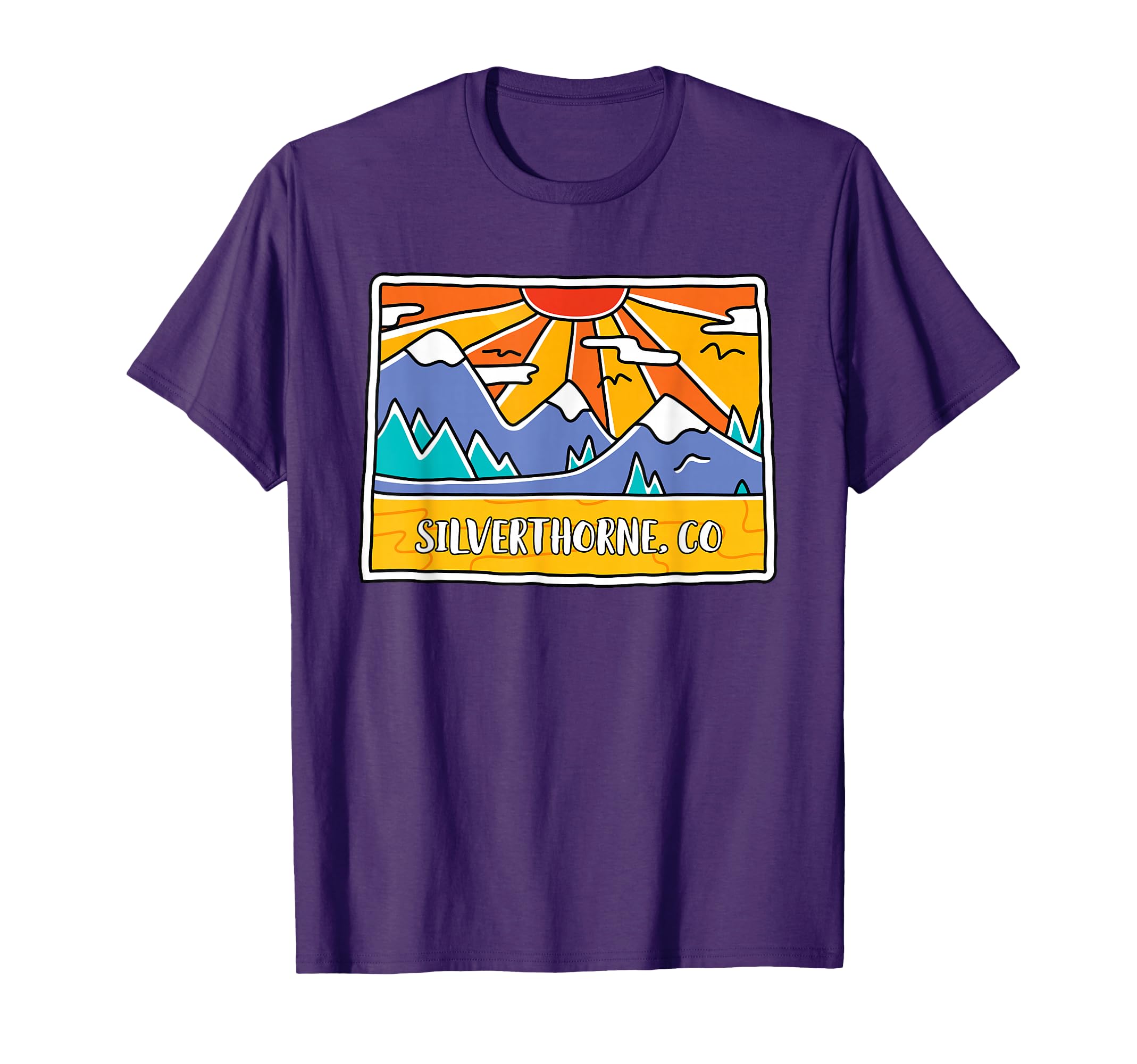 Silverthorne Co Colorado Mountains T-Shirt - Unique Graphic for Adults - T-Shirt, Sweatshirt, Hoodie