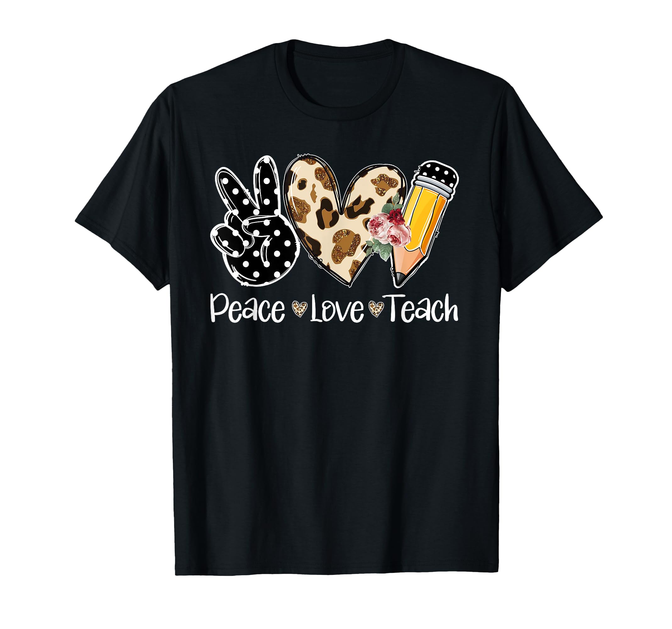 Teacher Gifts Appreciation Peace T-Shirt - Fun Novelty Design Men Women - T-Shirt, Sweatshirt, Hoodie