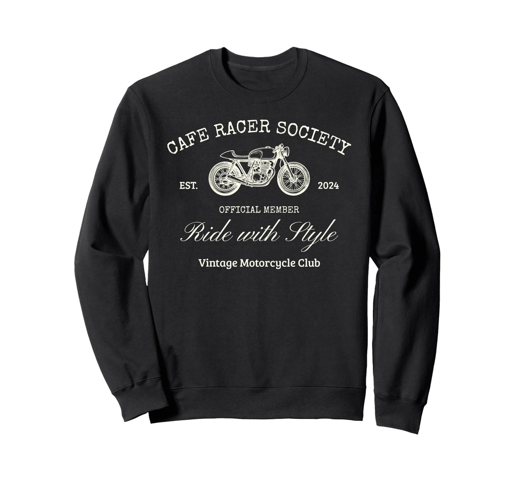 Motorcycle Club Cafe Racer Sweatshirt - Unique Graphic Men Women - T-Shirt, Sweatshirt, Hoodie