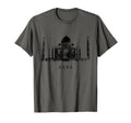 Taj Mahal Agra India Distressed Skyline I T-Shirt - Unique Graphic Unisex - T-Shirt, Sweatshirt, Hoodie
