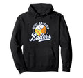 Busy Raising Ballers Volleyball Hoodie - Fun Novelty Design for Adults - T-Shirt, Sweatshirt, Hoodie