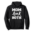 Mom Both Funny Soccer Baseball Mom Hoodie - Graphic Print Men Women - T-Shirt, Sweatshirt, Hoodie