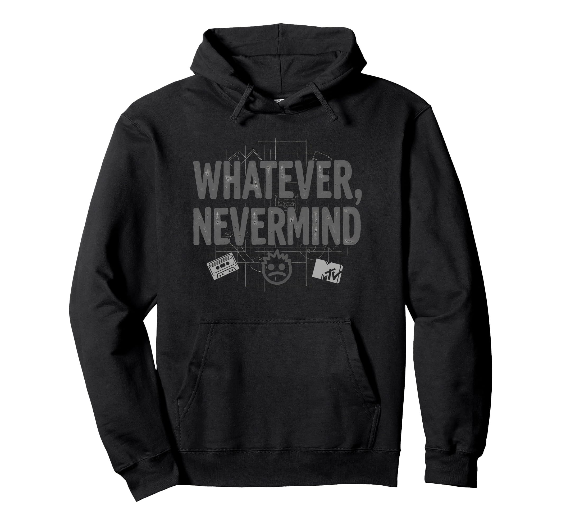 Whatever Nevermind Gen X Nostalgic Hoodie - Aesthetic Graphic Men Women - T-Shirt, Sweatshirt, Hoodie