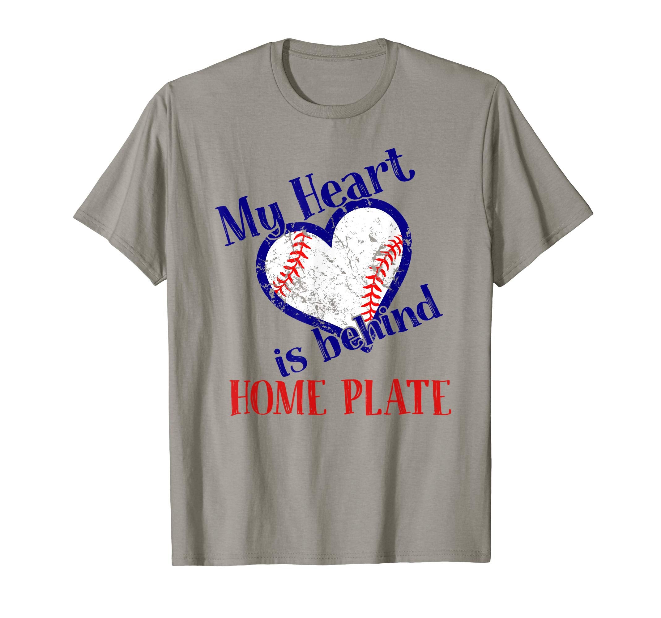 My Heart Is Behind Home Plate Baseball T-Shirt - Aesthetic Graphic Unisex - T-Shirt, Sweatshirt, Hoodie