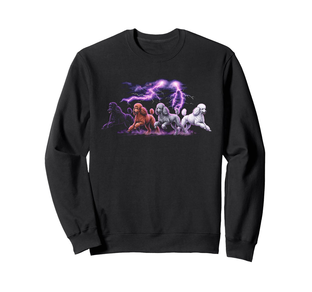 Poodle 90S Dog Lover 80S Poodle Owner Sweatshirt - Novelty Apparel Unisex - T-Shirt, Sweatshirt, Hoodie