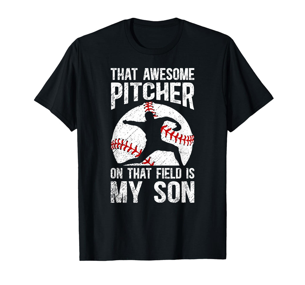 Baseball Pitcher Mom Proud Baseball T-Shirt - Trendy Graphic for Adults - T-Shirt, Sweatshirt, Hoodie
