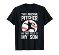 Baseball Pitcher Mom Proud Baseball T-Shirt - Trendy Graphic for Adults - T-Shirt, Sweatshirt, Hoodie